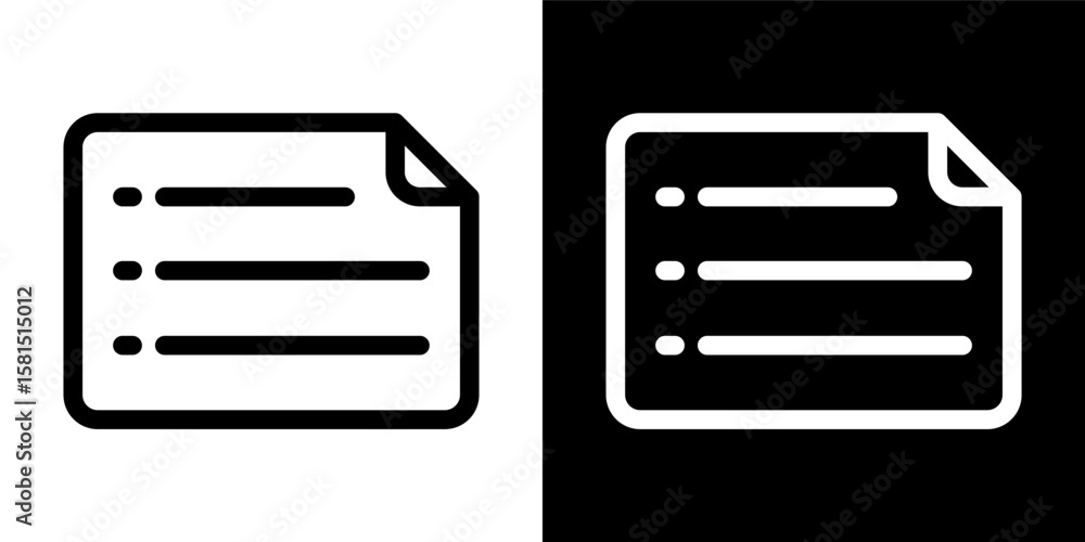 Poster document checklist to-do list icon outline vector illustration