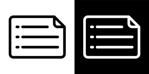 Document Checklist To-do List Icon Outline Vector Illustration