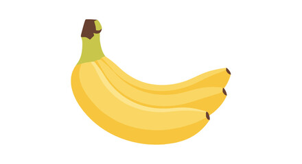 Vector Illustration of a Bunch of Bananas on White