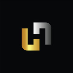Letter lH luxury modern Logo Design Vector Initials icon lH Logo Vector