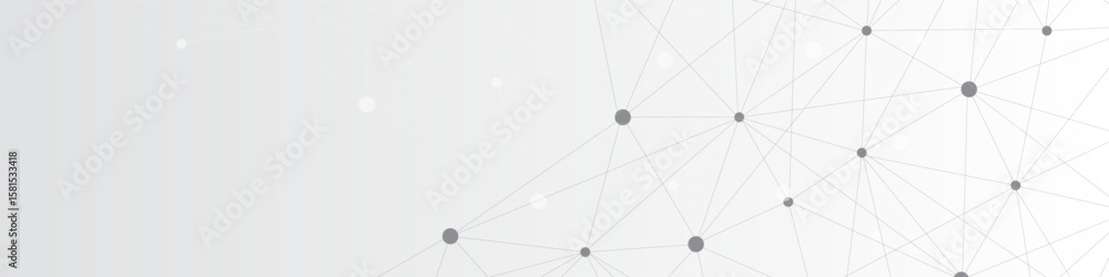 Poster abstract network plexus futuristic design template for science and technology presentation
