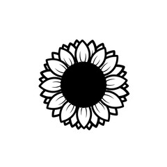 Floral pattern with detailed petals on a black background