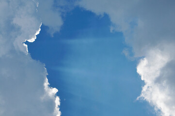blue sky with clouds