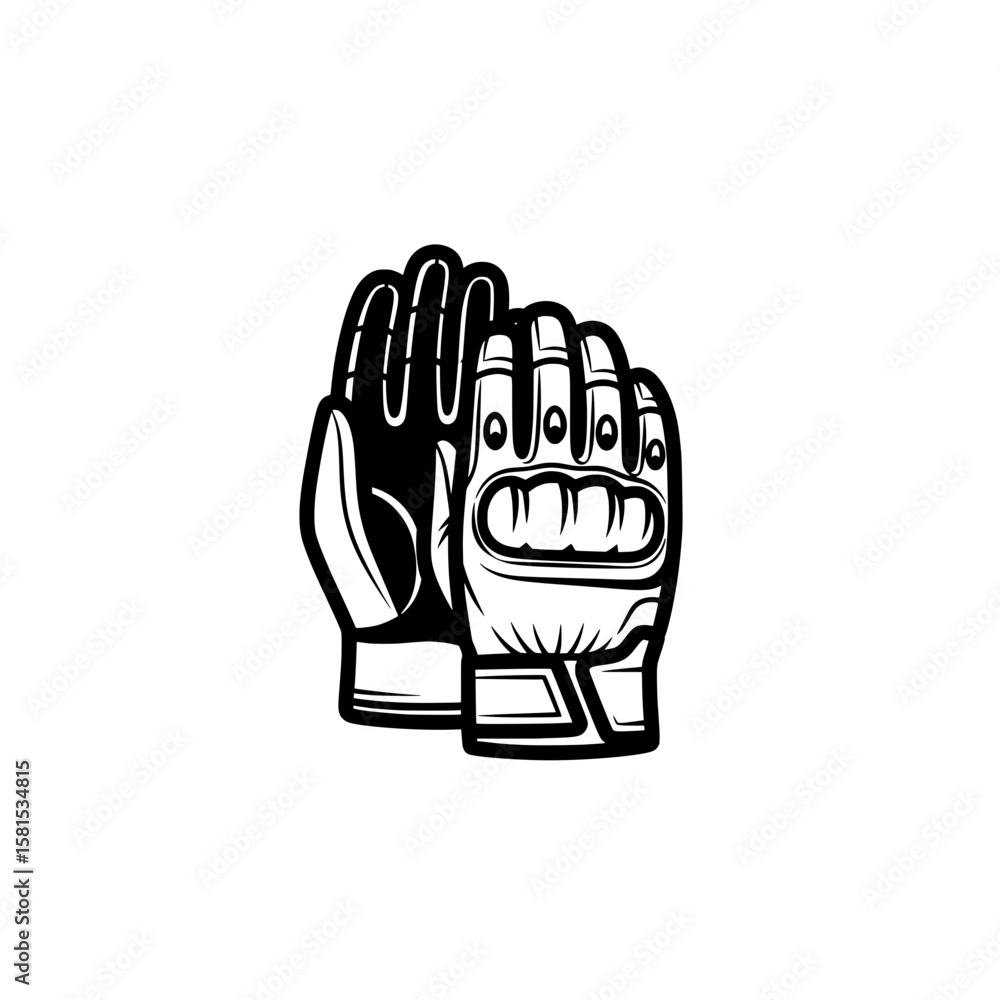 Aufkleber sketch of a zombie hand reaching forward for web and mobile use