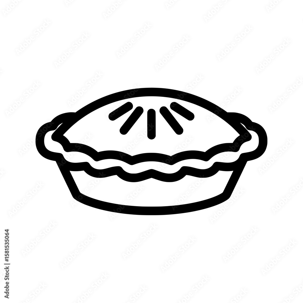 Poster lemon pie open with lemon slices and whipped cream