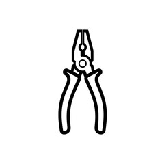 outline pliers tool for gripping and cutting work surfaces