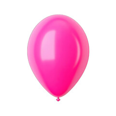 Pink balloon, glossy, oval shape