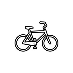 Fototapeta premium Outdoor bicycle with mountain frame and gear system