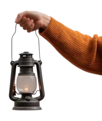 Fototapete PNG Vintage lantern holding light warm. © Rawpixel.com