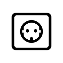 Fototapeta premium power outlet with socket and plug for electrical connection