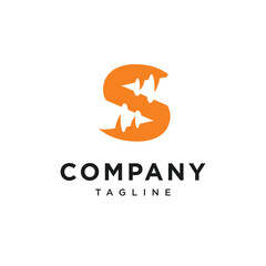 Letter S Drill Logo Icon Vector