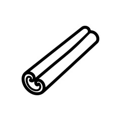 Obraz premium Cinnamon stick isolated on black background