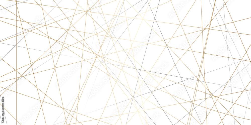 Aufkleber abstract golden lines with white background. creative and geometric shape with white luxury pattern 