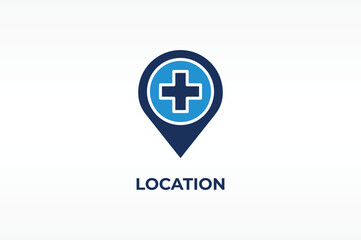 Fototapeta premium LOCATION vector, icon or logo sign isolated symbol illustration