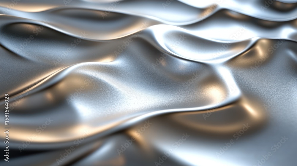 Aufkleber abstract metallic draped surface, for use in design projects