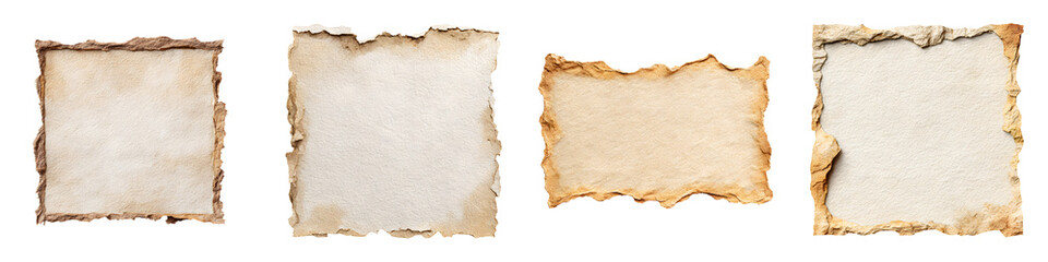 Fototapeta premium Burnt Paper Edges - Vintage Texture Overlays