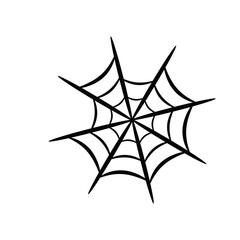 ハロウィン向け蜘蛛の巣イラスト素材