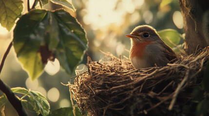 little bird in the nest