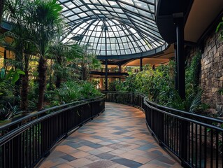 Indoor Tropical Garden Pathway