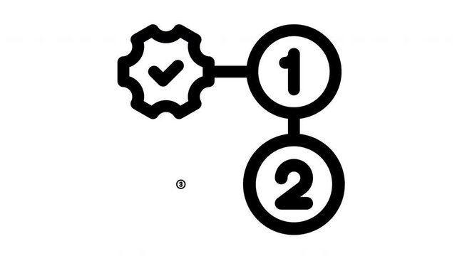 priority minimalist line animation