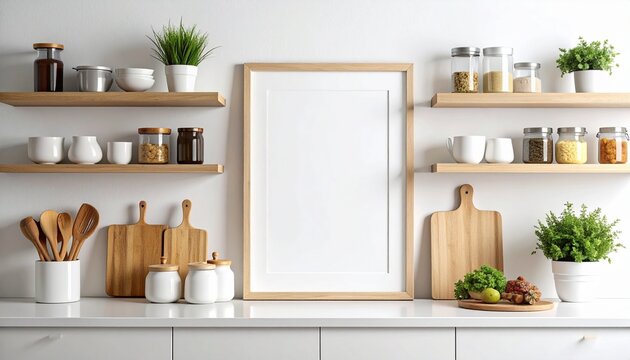Poster Frame in Kitchen Setting