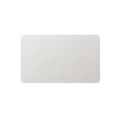 Blank Off White Plastic Card Displayed Smooth and Matte Texture