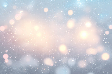 Obraz premium PNG Background with white bokeh lights blurred astronomy sparkling.