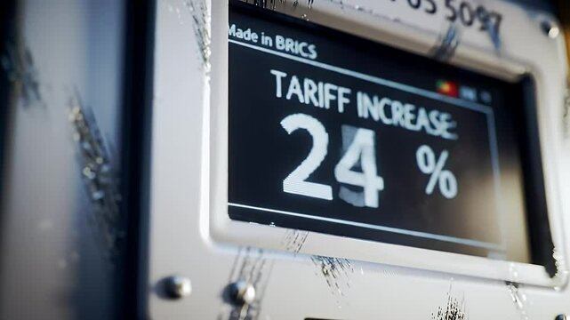 Tariff increase digital display