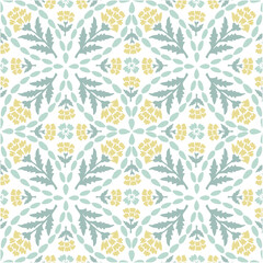floral damask pattern repeat vector file boho floral flower damask pattern, floral tile print
