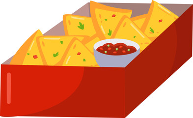 vector illustration of a pizza