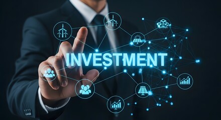 Digital Investment Platform  Financial Growth Concept