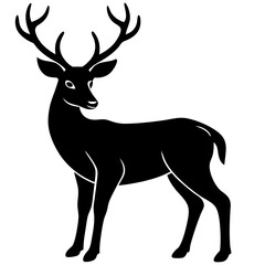 deer silhouette vector