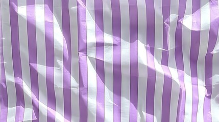 Creased vertical stripes alternating between lavender and white backdrop composition