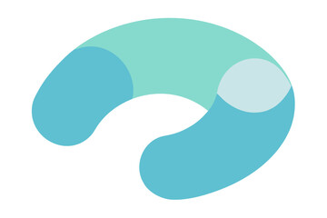 Nursing Pillow on White Background