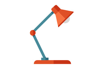 desk lamp on white background