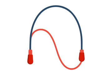 Jump Rope on White Background
