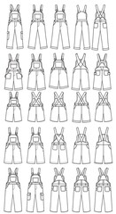 Fototapeta premium Overalls: A Study in Lines