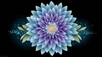 Colorful floral design with modern artistic style.