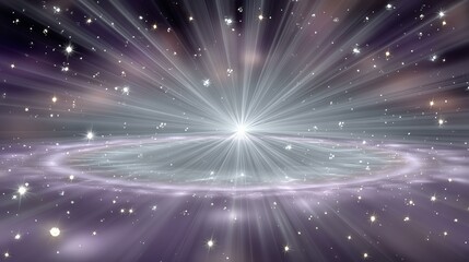 Stunning cosmic explosion with radiant light.