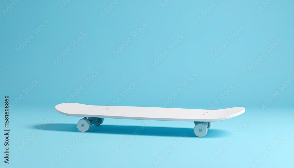 Poster white balance board with animated tilt indicators on soft blue background studio lighting isolated b