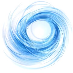 abstract blue energy swirl in vector format, dynamic stroke lines on white background 
