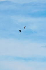 IAI Kfir Fighter Jet in Flight Against Blue Sky