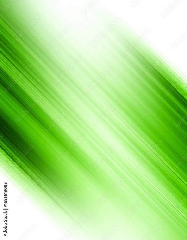 Poster abstract aurora gradient with green and black motion blur against white background isolated backgrou