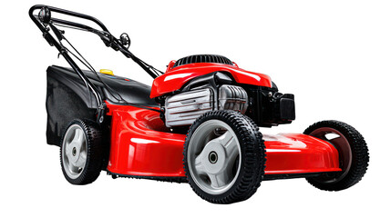 Naklejka premium Red mower ready