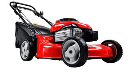Red mower ready