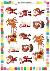 Worksheets for children - Matching Game for Kids - Find 2 Same Pictures