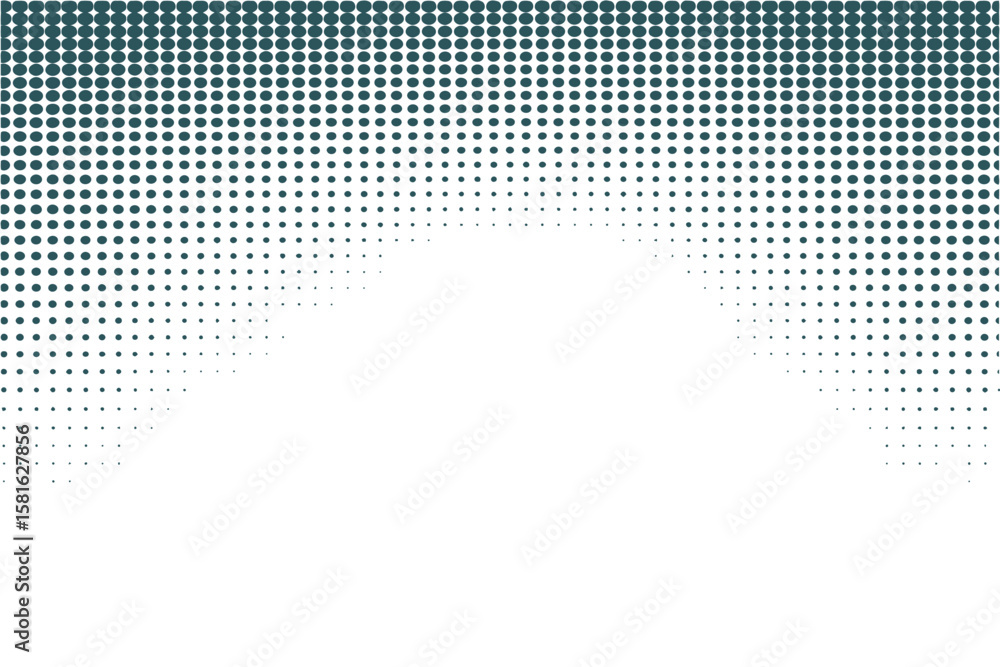 Poster dark blue halftone pattern fading to white creates a dynamic gradient effect perfect for background 