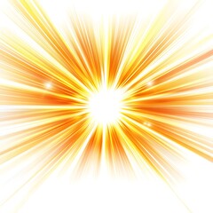Obraz premium vector light burst effect with radial glow, bright yellow and orange on clean white background 