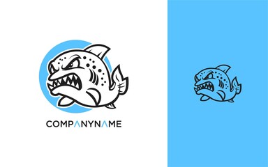 FIsh mascot vector