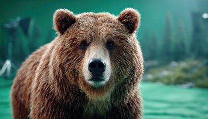 Obraz premium Close-up of a brown bear